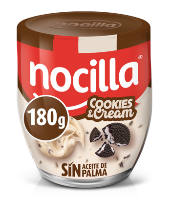 Pâte à tartiner Nocilla cookies&cream  180g (unité)