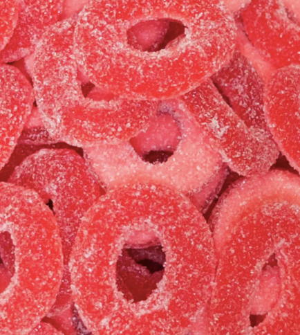 Anneaux Fraise Acidulés 100g