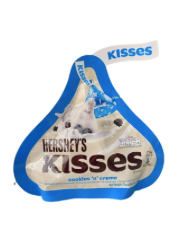 hershey's kisses cookies and cream  82g (unité)