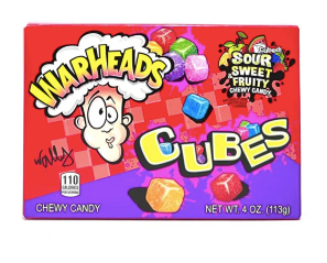 warheads chewy cubes (un sachet)